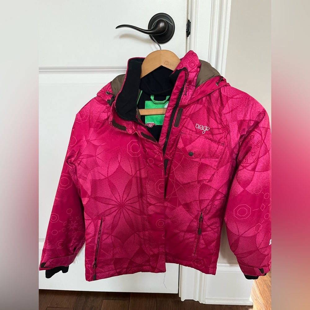 Orage girls ski jacket size 10 in great condition!!